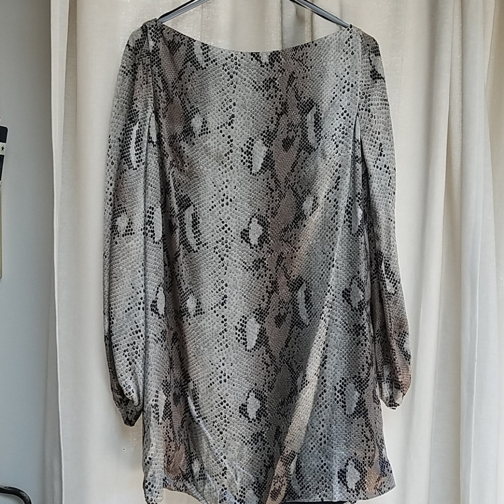 Zara snakeskin print tunic/dress